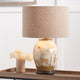 Jenny Worrall Deer Champagne Table Lamp with Natural Shade