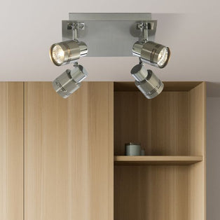 Reims 4 Light Chrome Ceiling Spotlight Plate