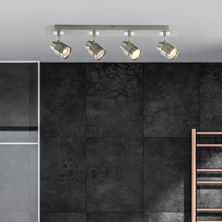 Reims 4 Light Chrome Ceiling Spotlight Bar