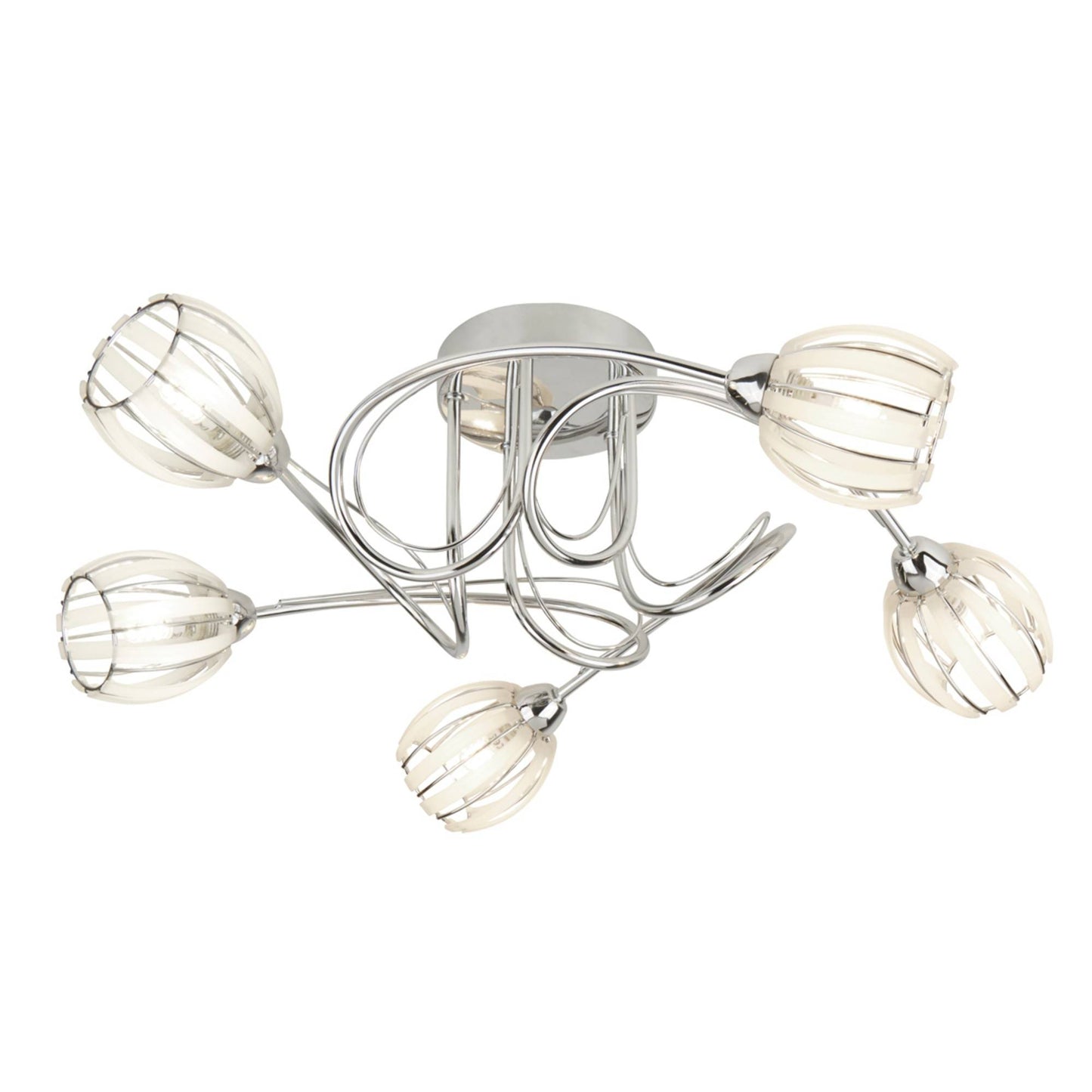 Isha 5 Light Semi Flush Ceiling Light