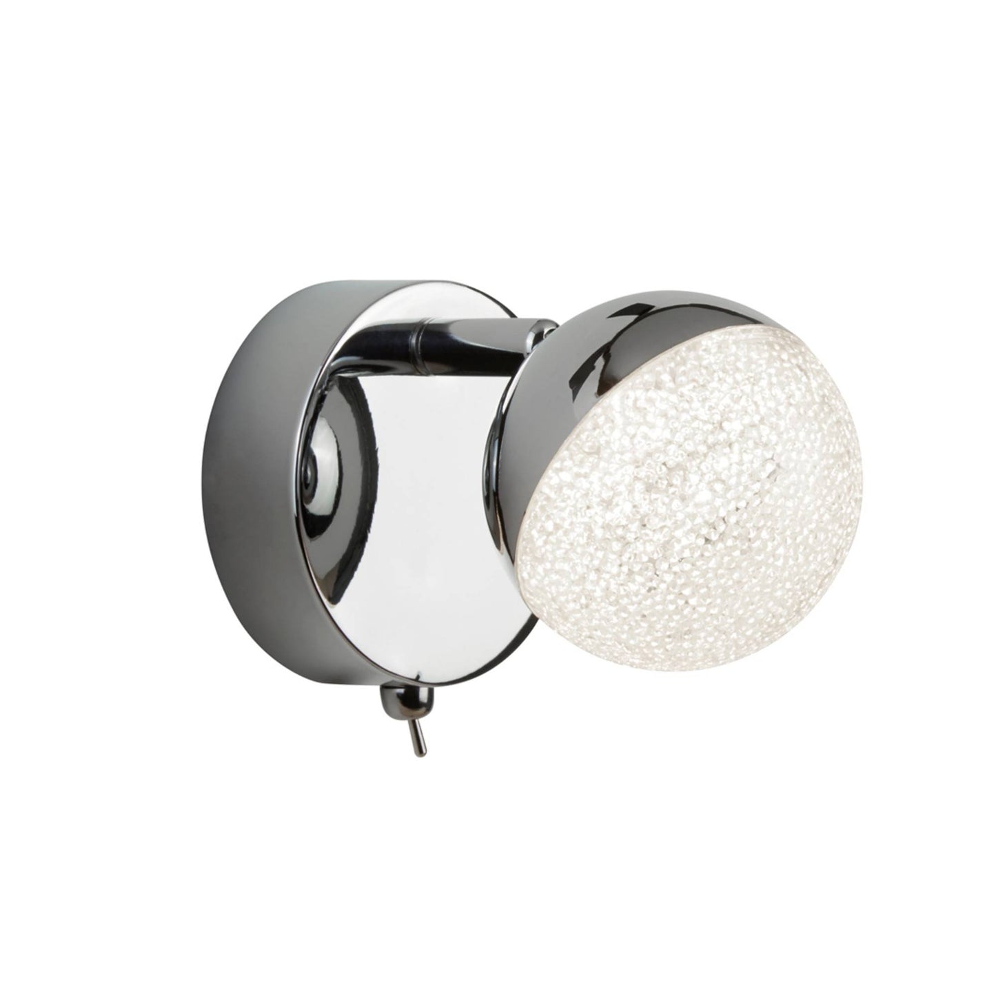 Nyla Polished Chrome & Crystal LED Wall Light