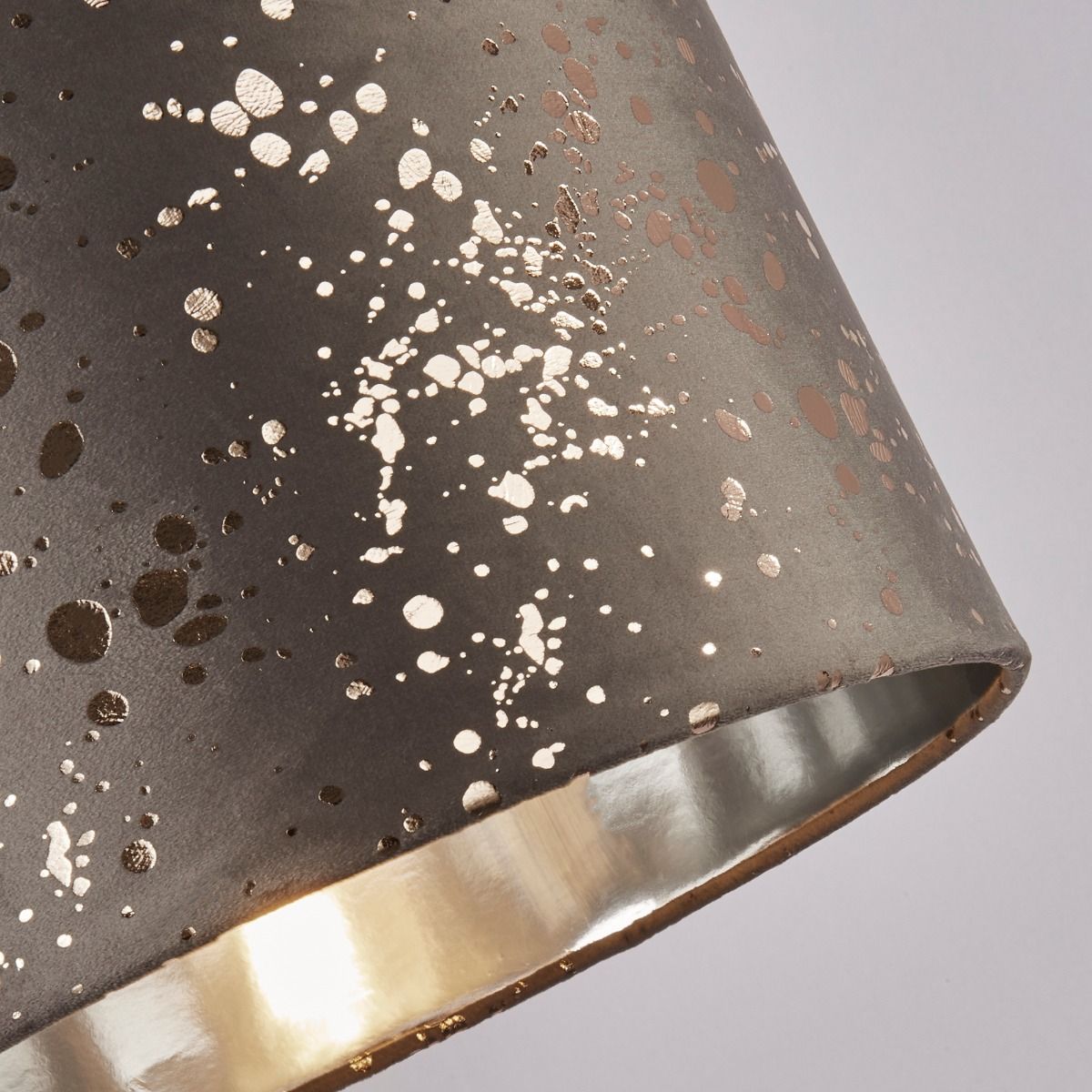 Ander Silver & Gold Grey Velvet Shade