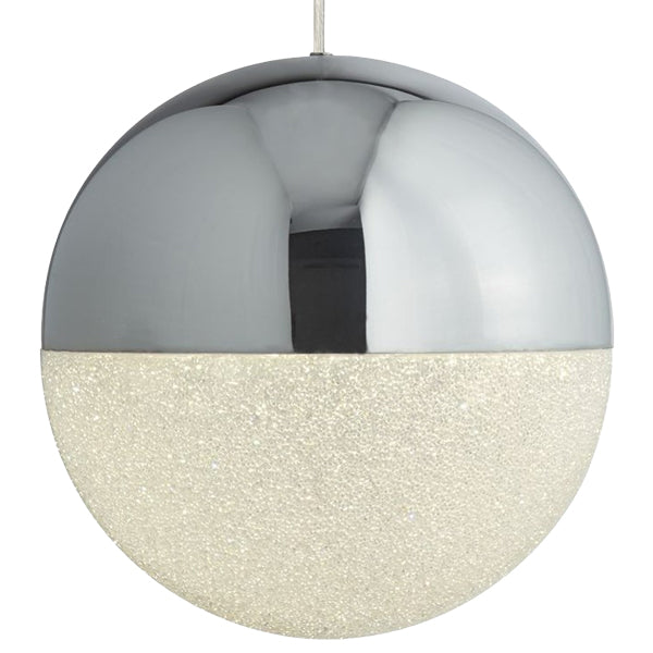Annika 3 Light Polished Chrome LED Pendant Bar