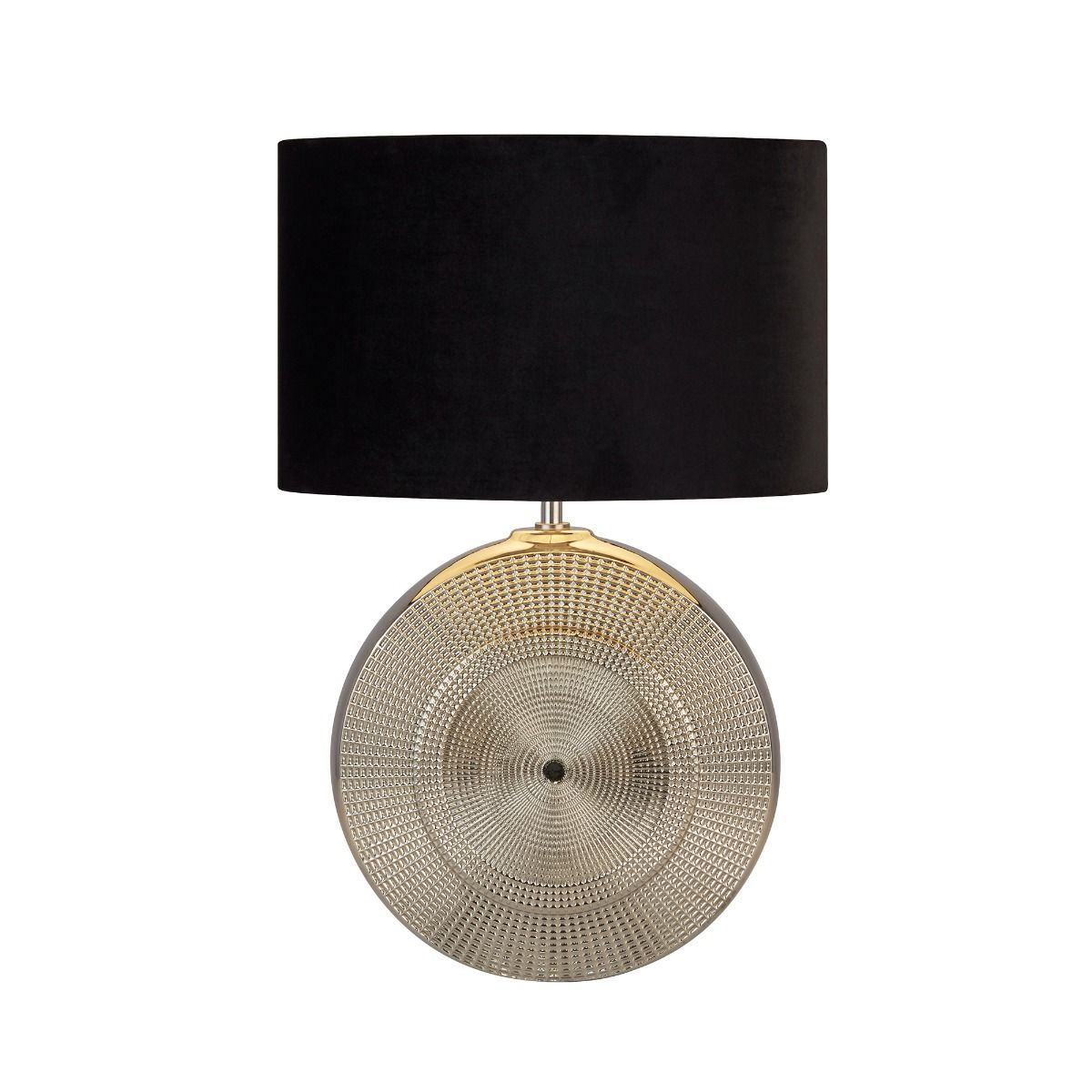 Elina Polished Chrome Ceramic Table Lamp