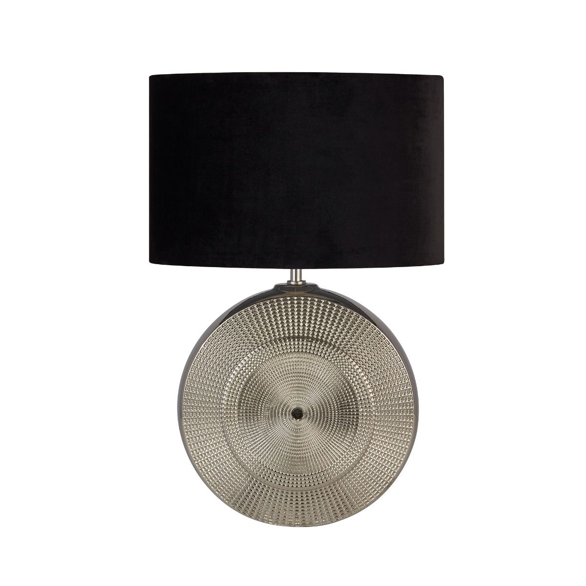 Elina Polished Chrome Ceramic Table Lamp