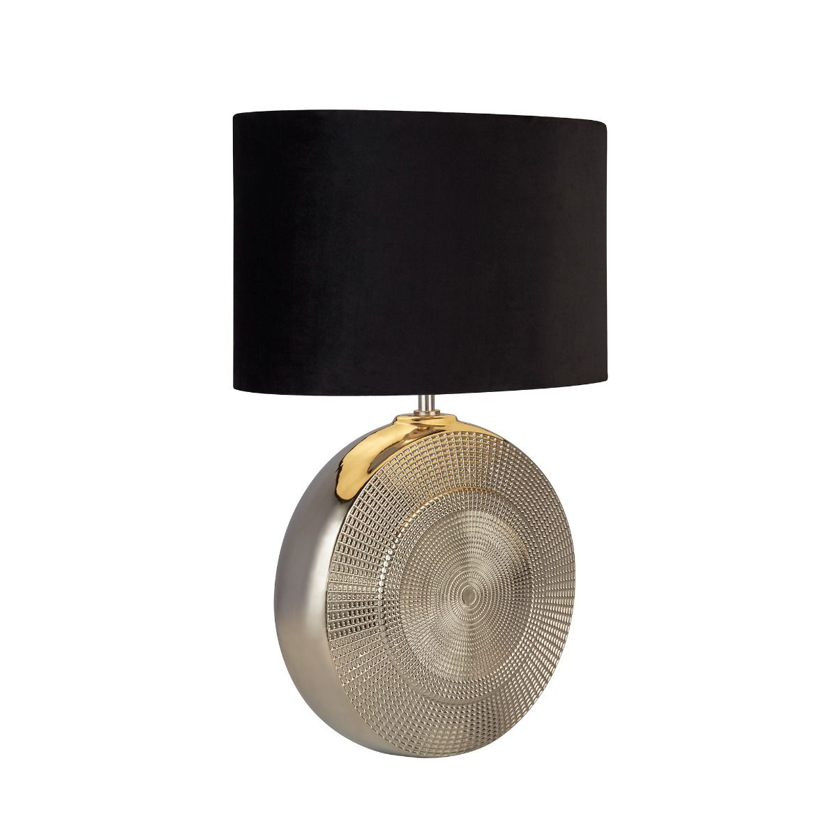 Elina Polished Chrome Ceramic Table Lamp