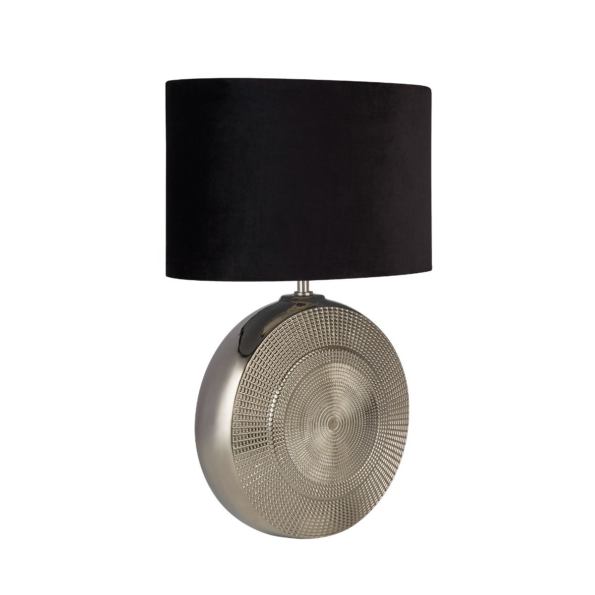 Elina Polished Chrome Ceramic Table Lamp