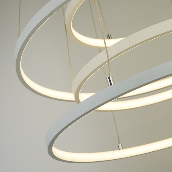 Gunnar 4 Band White LED Ceiling Pendant