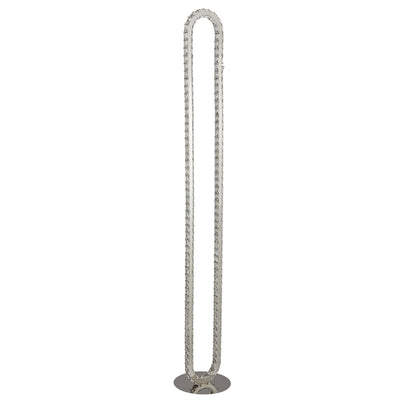 Mendoza Clear Glass and Polished Chrome LED Floor Lamp
