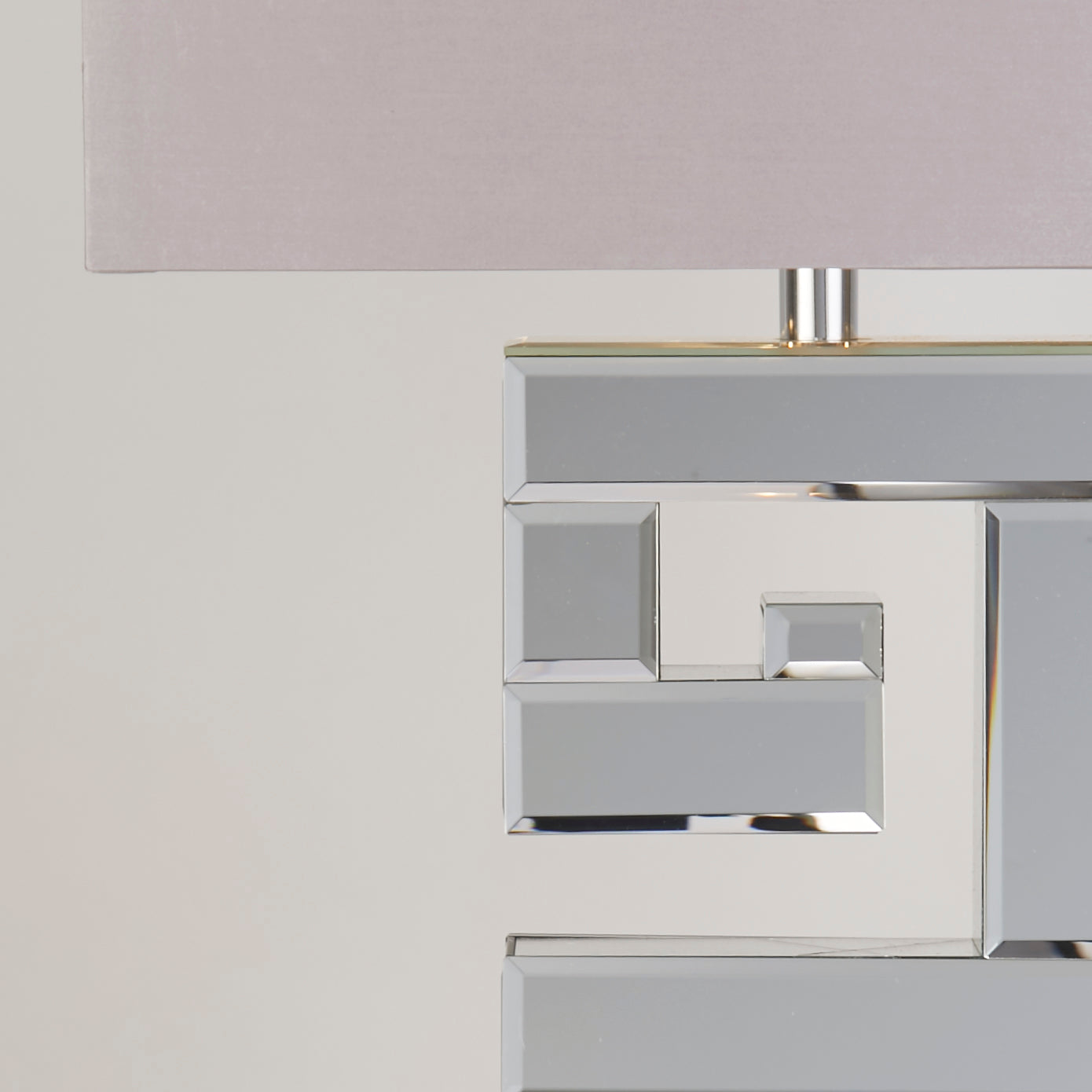 Thalia Chrome Large Mirror Table Lamp