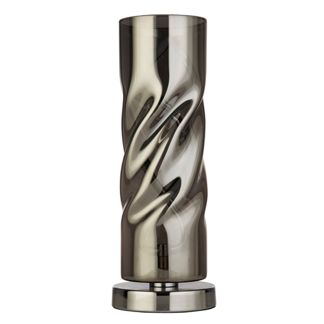 Demeter Smoked Glass LED Table Lamp