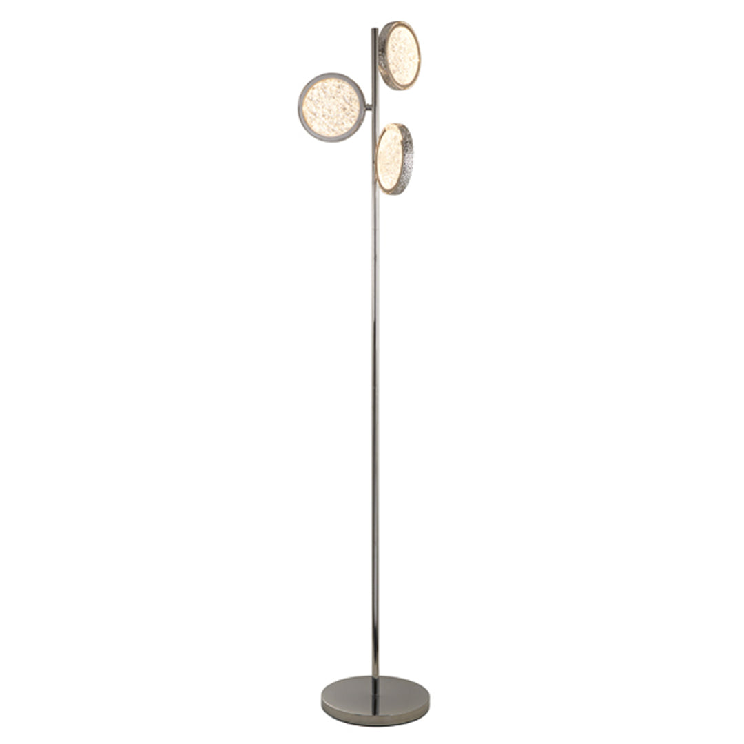 Lavinia 3 Light Chrome LED Floor Lamp