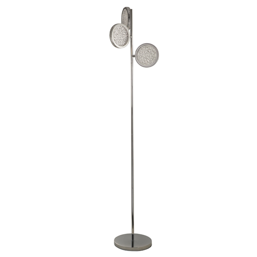 Lavinia 3 Light Chrome LED Floor Lamp