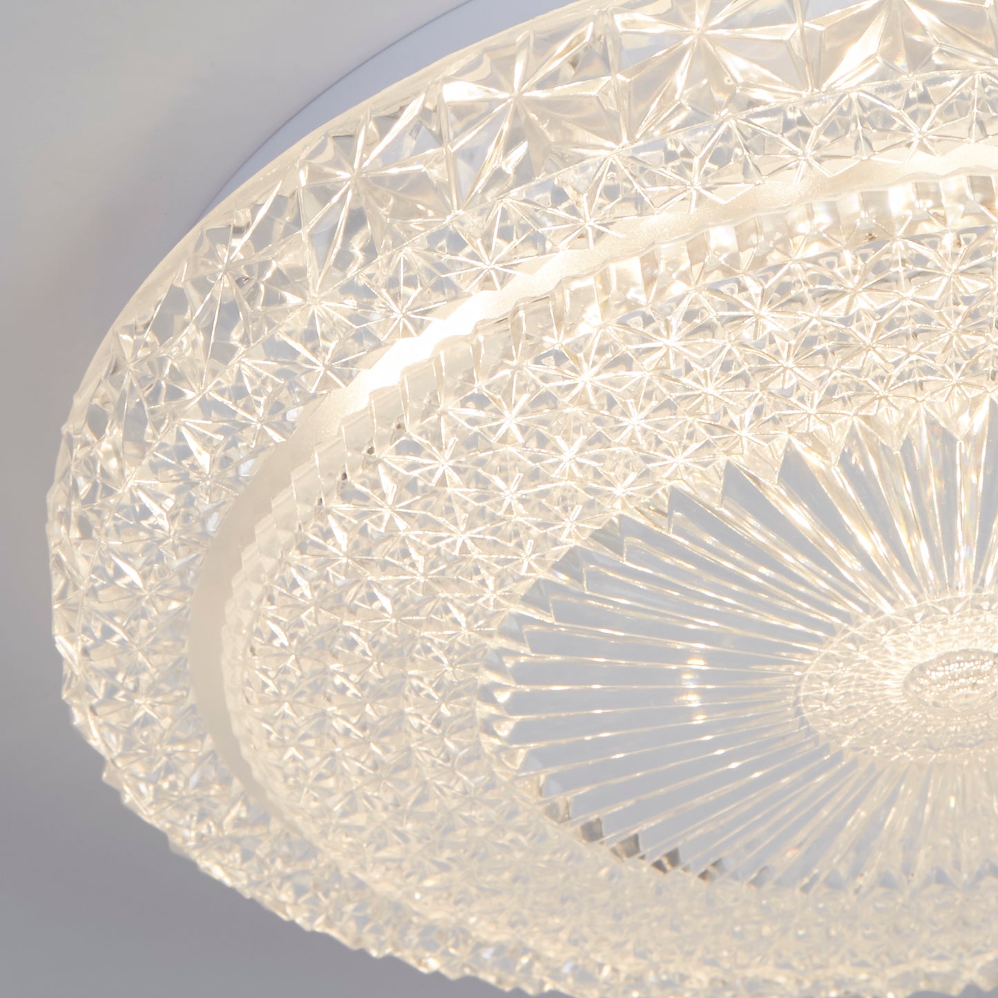 Adler Large Acrylic LED Flush Ceiling Light