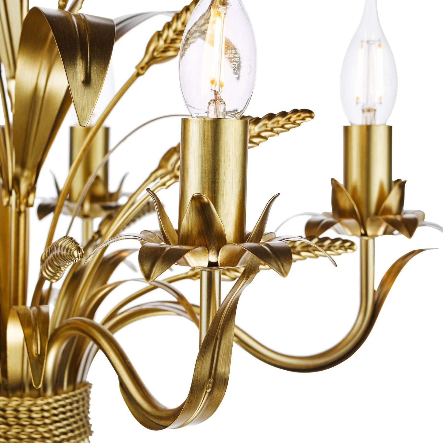 Phaedra 5 Light Gold Pendant Ceiling Light