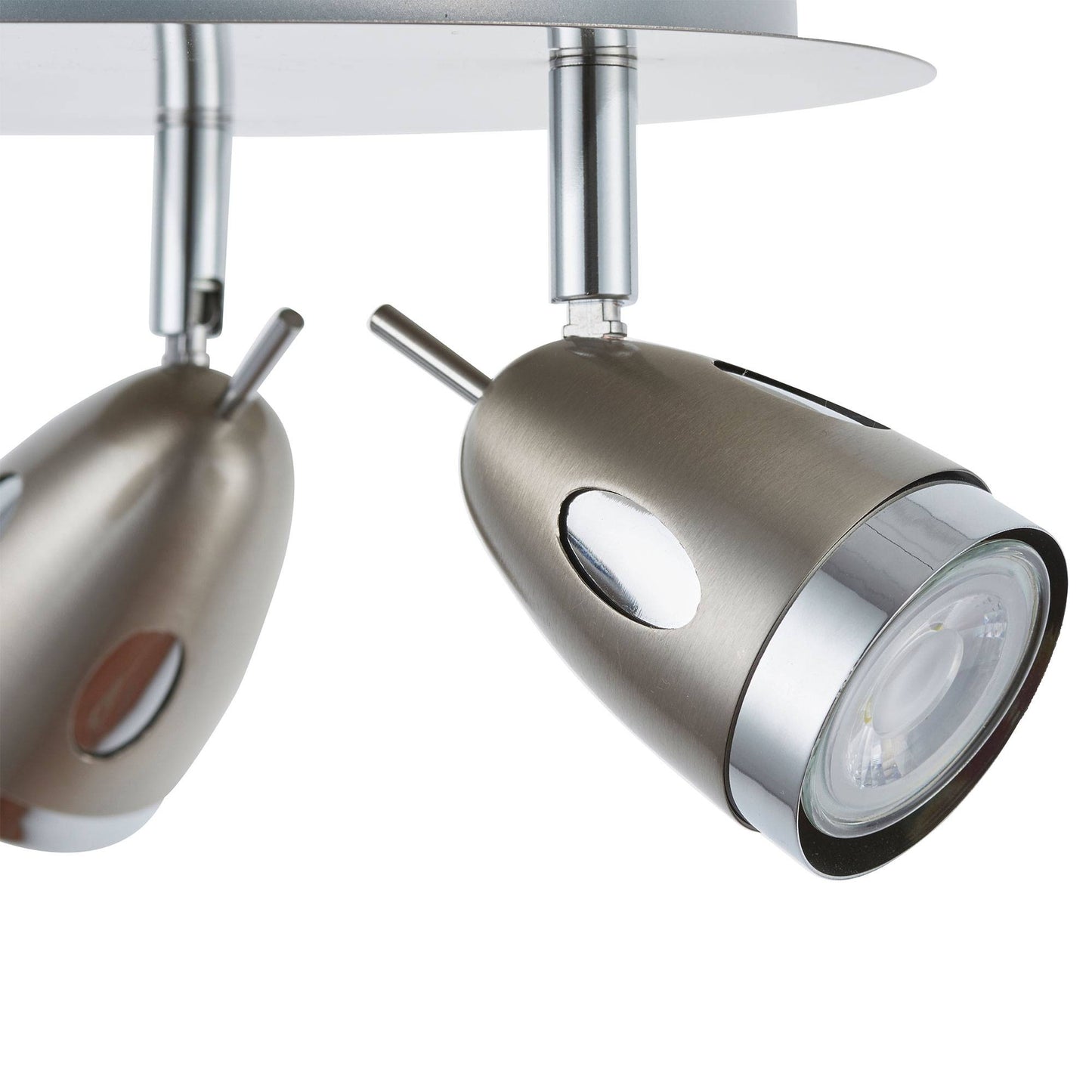 Lottie 3 Light Satin Nickel Ceiling Spotlight Plate