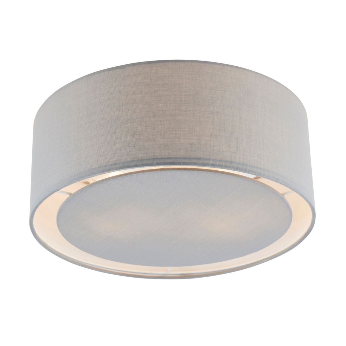 Kentaro Small 2 Light Grey Flush Ceiling Light