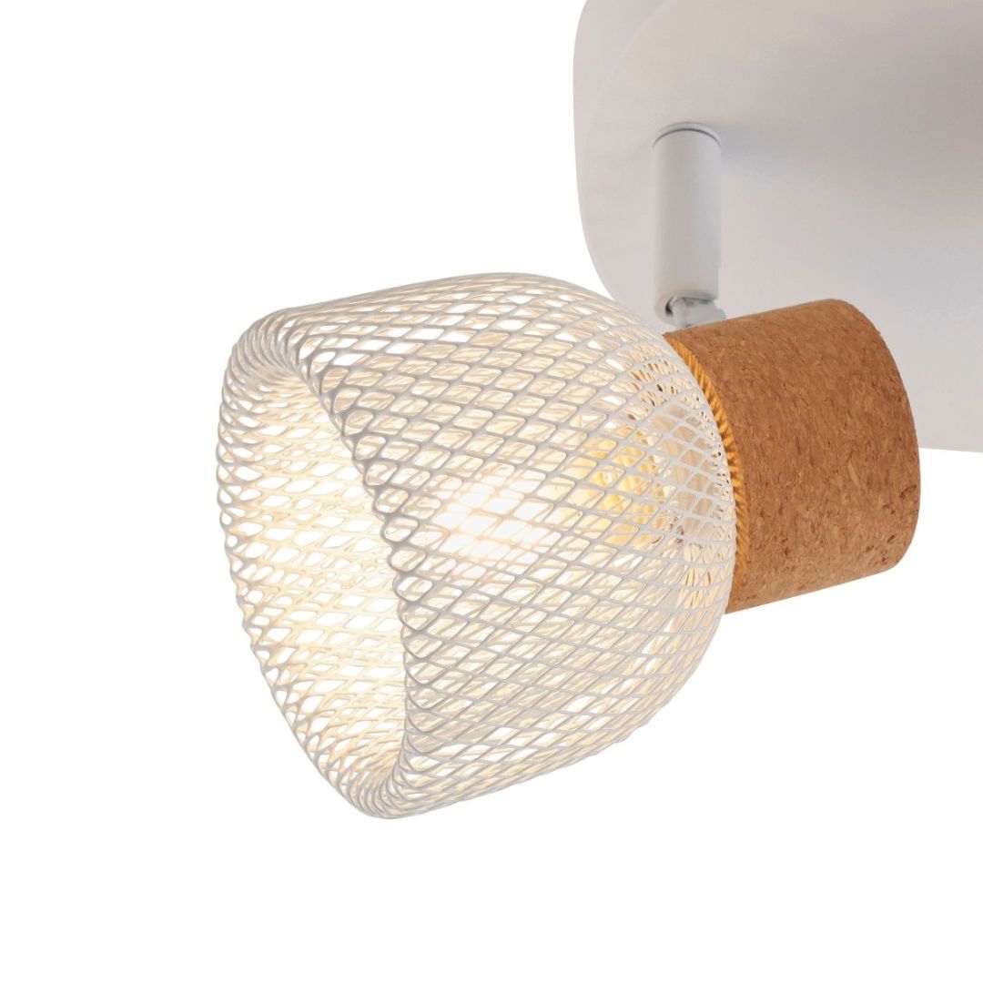 Modi 3 Light White Spot Plate Ceiling Light
