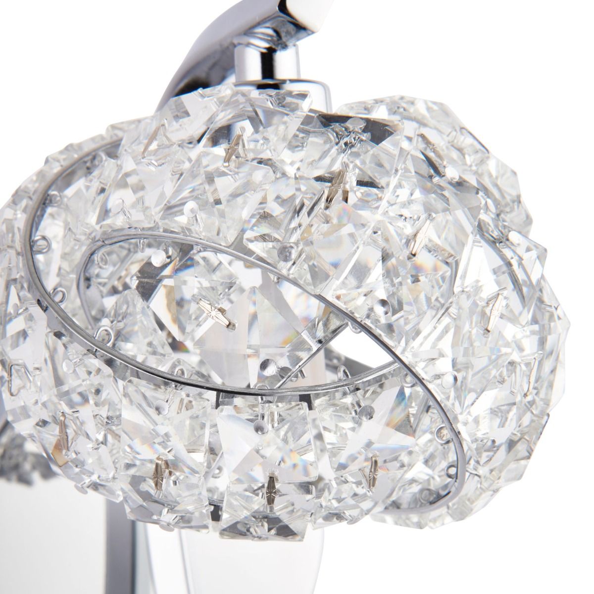 Monaco 1 Light Crystal Wall Light