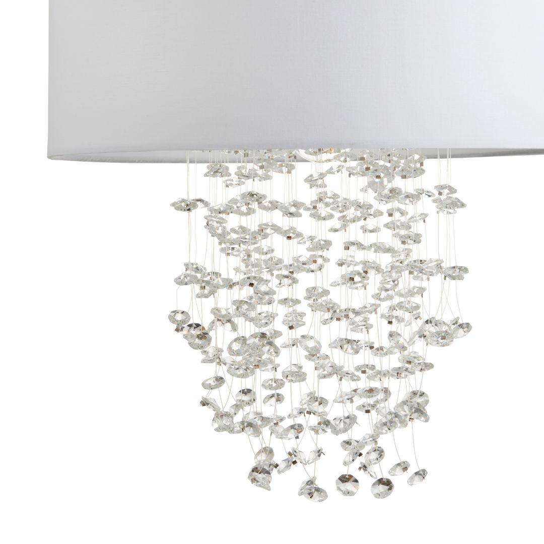 Arianna Silver & White Ceiling Pendant