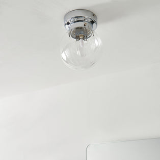 Amelie IP44 Flush Polished Chrome Ceiling Light