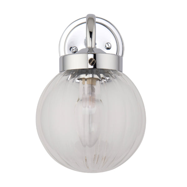 Amelie IP44 Polished Chrome Wall Light