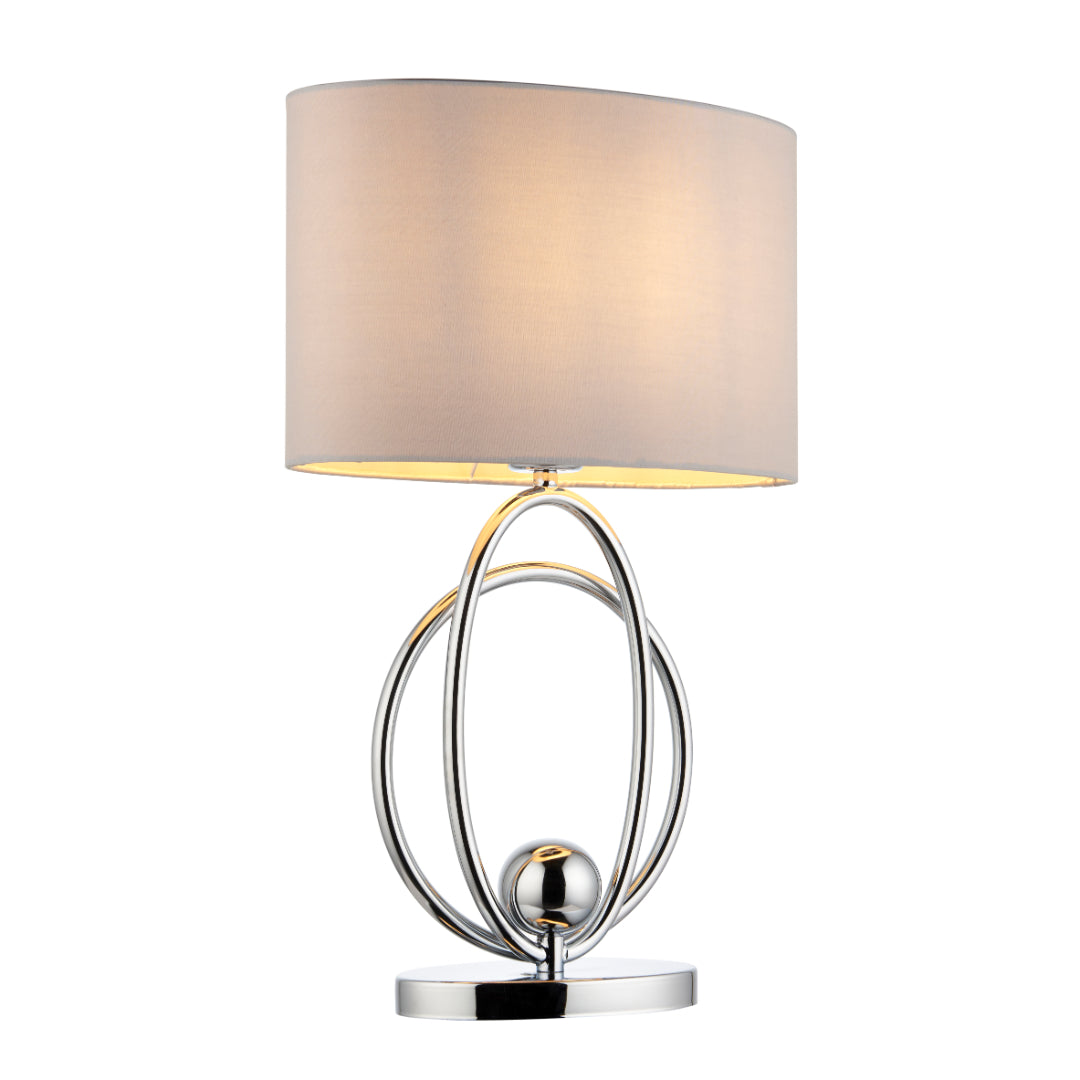 Loop Polished Chrome Touch Table Lamp