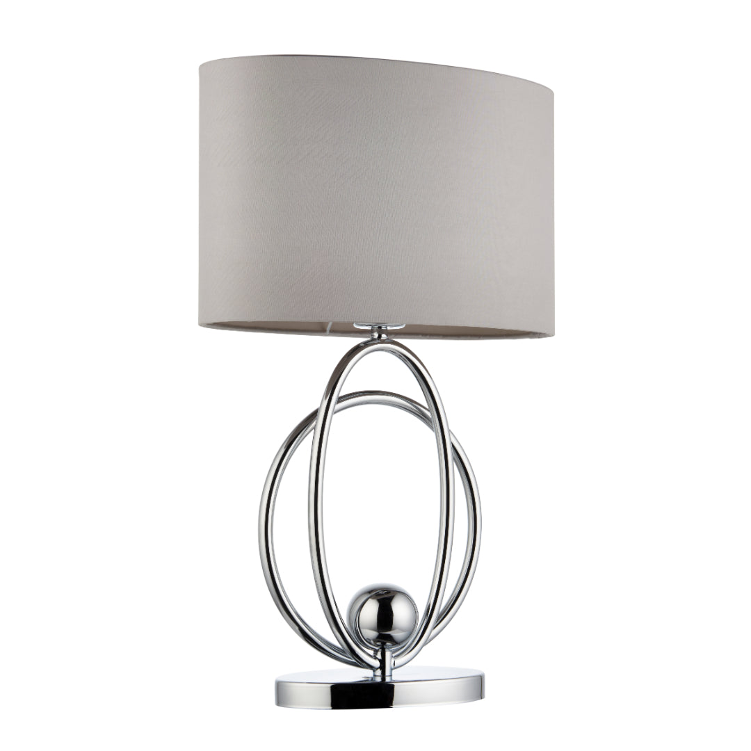 Loop Polished Chrome Touch Table Lamp