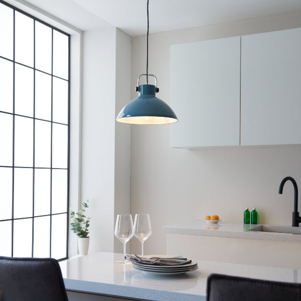 Workshop Blue Pendant Shade