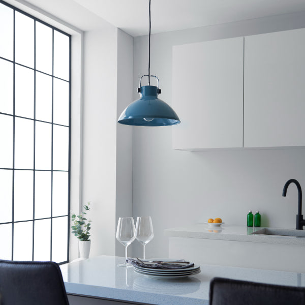 Workshop Blue Pendant Shade