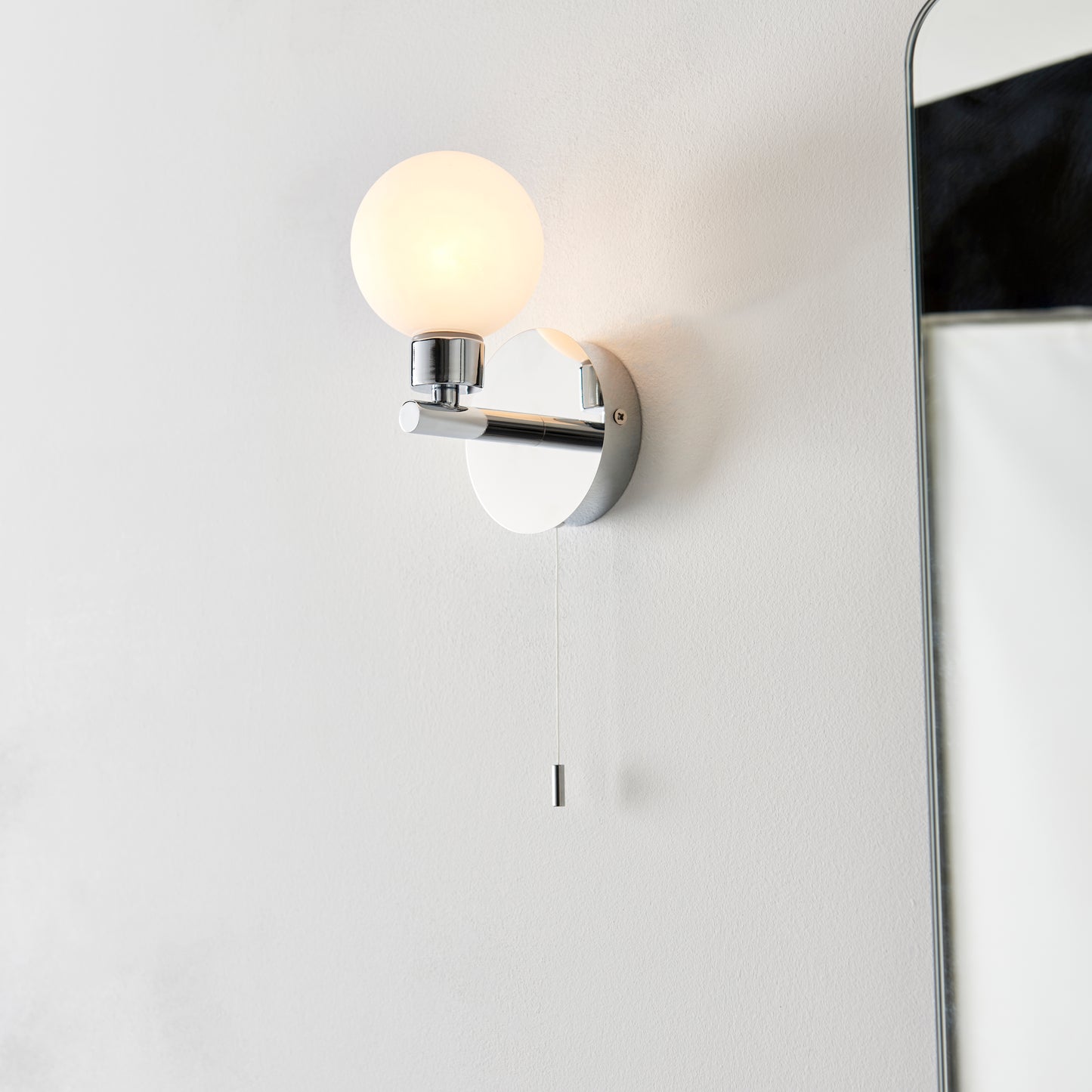 Tago Polished Chrome Wall Light