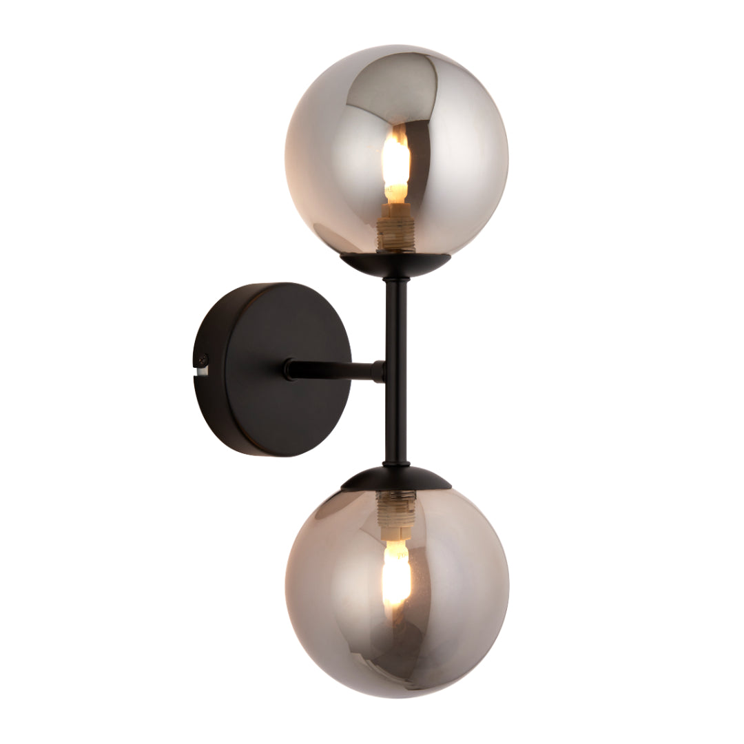 Reeko Matt Black Wall Light
