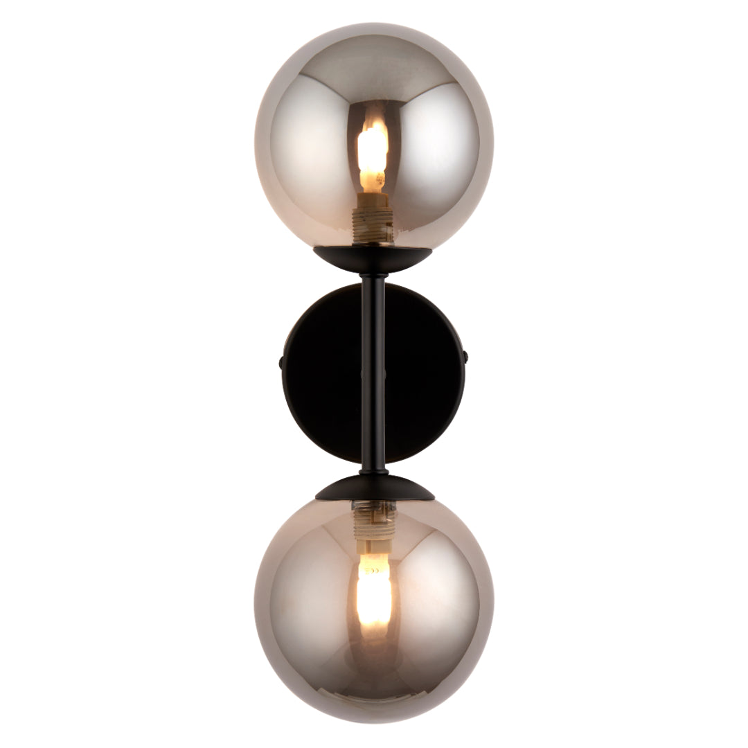 Reeko Matt Black Wall Light
