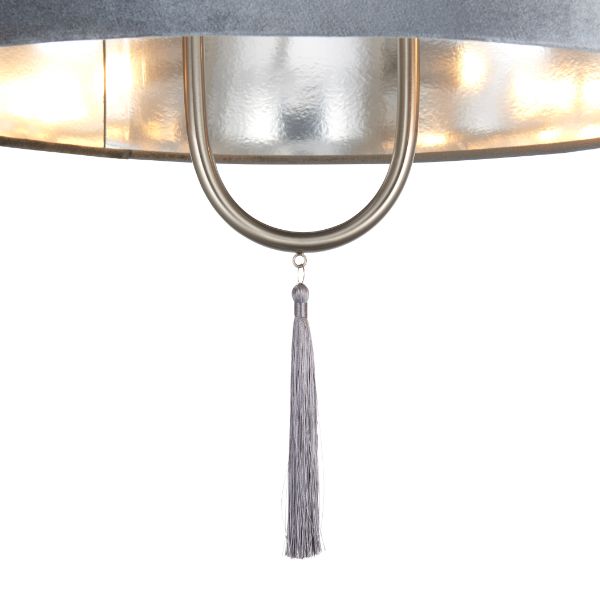 Tassel Satin Nickel Ceiling Pendant