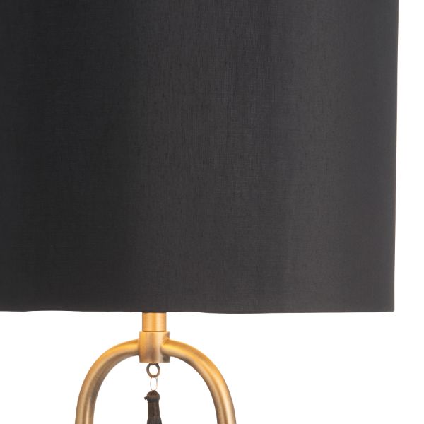Tassel Antique Brass Table Lamp