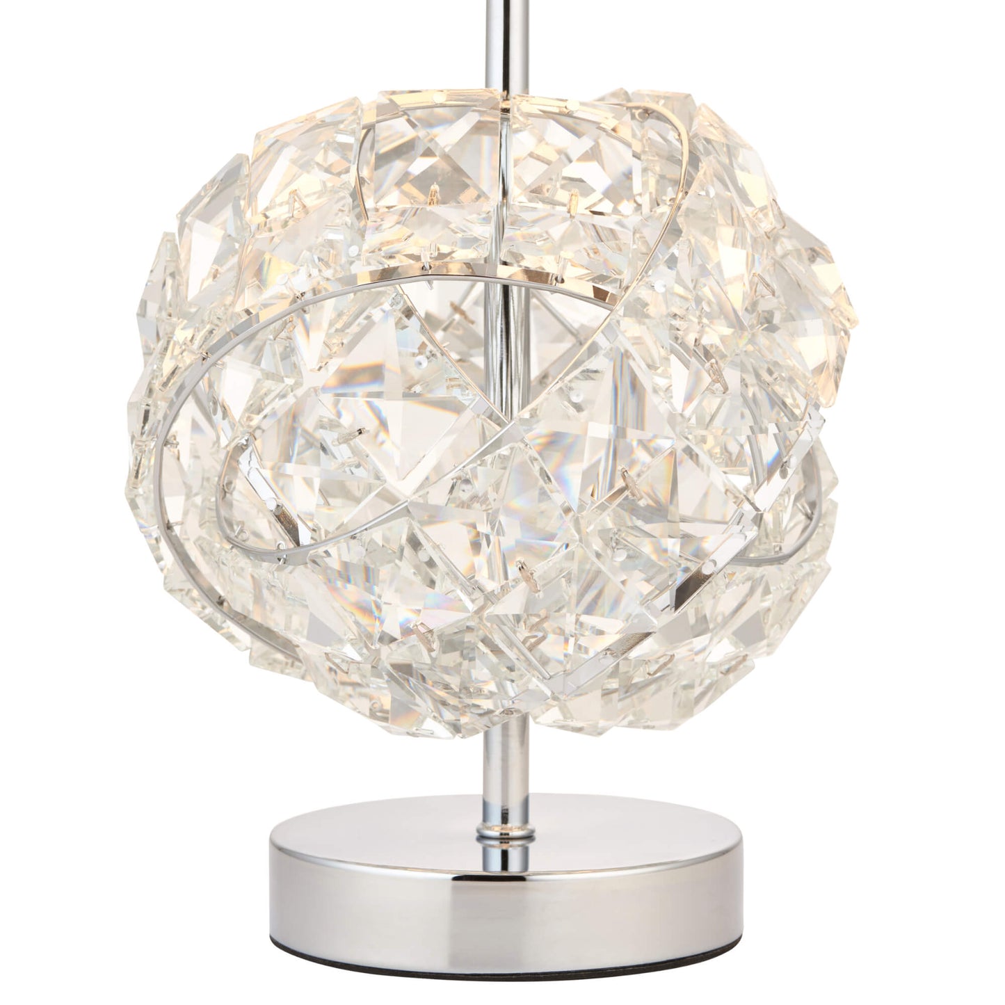 Monaco Chrome and Glass Table Lamp
