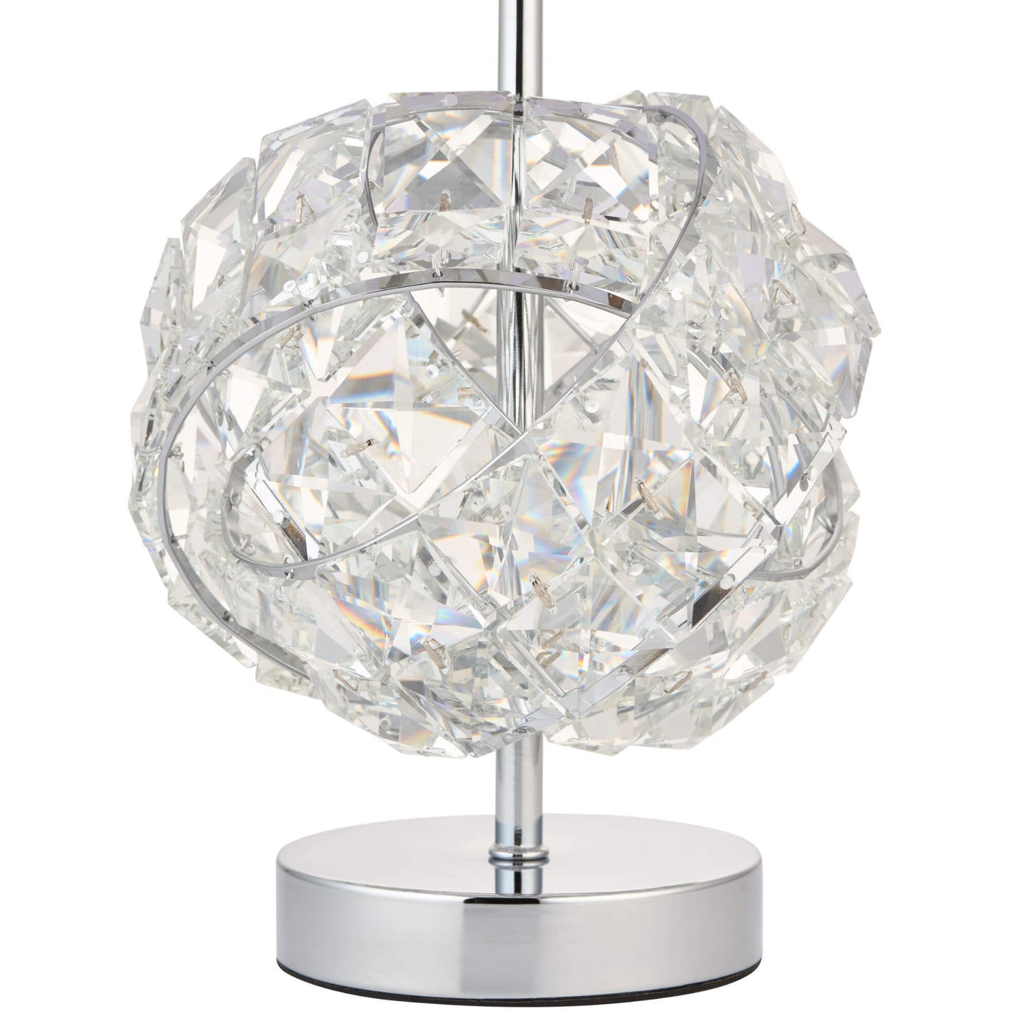 Monaco Chrome and Glass Table Lamp