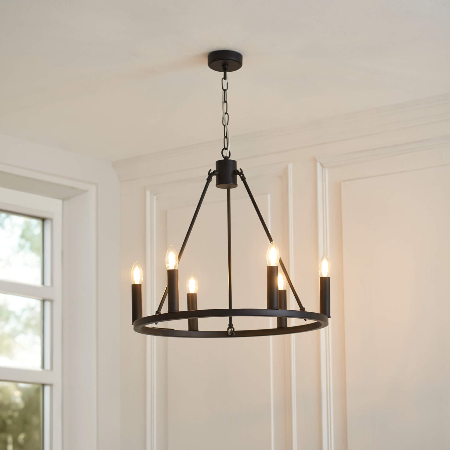 Parley 6 Light Black Ceiling Pendant
