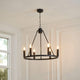 Parley 6 Light Black Ceiling Pendant