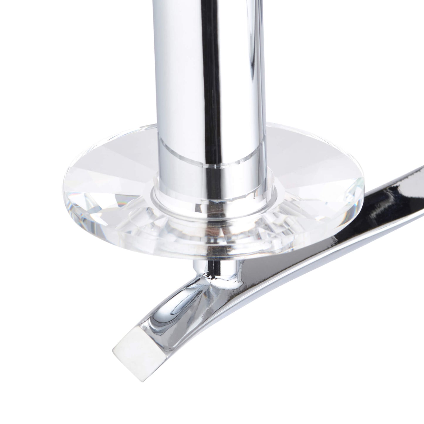 Morden 3 Light Polished Chrome Semi Flush Ceiling Light