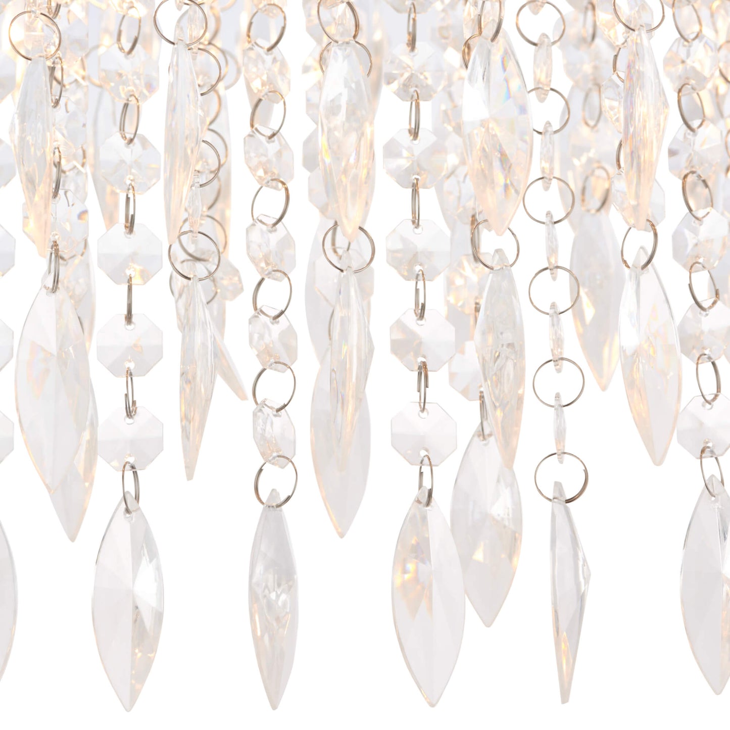 Winona Large Crystal Flush Ceiling Light