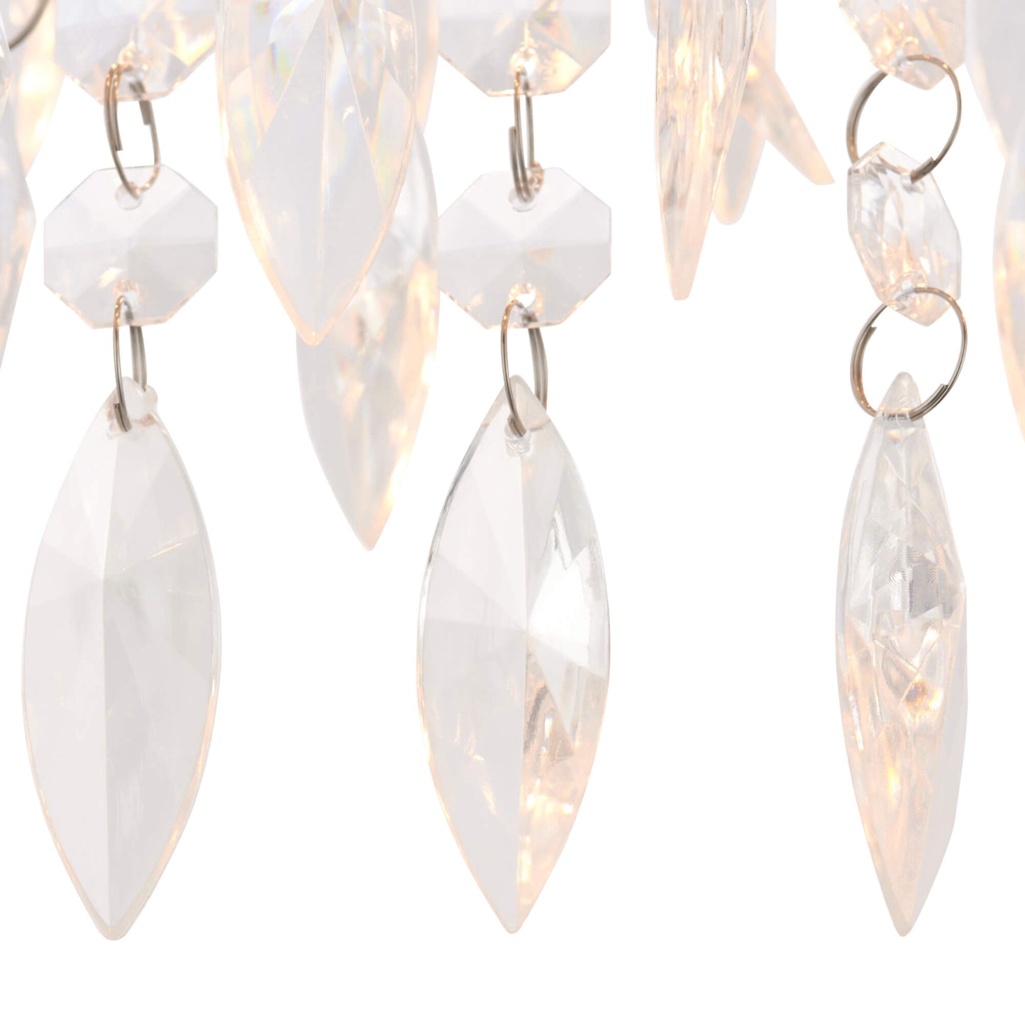 Winona Large Crystal Flush Ceiling Light