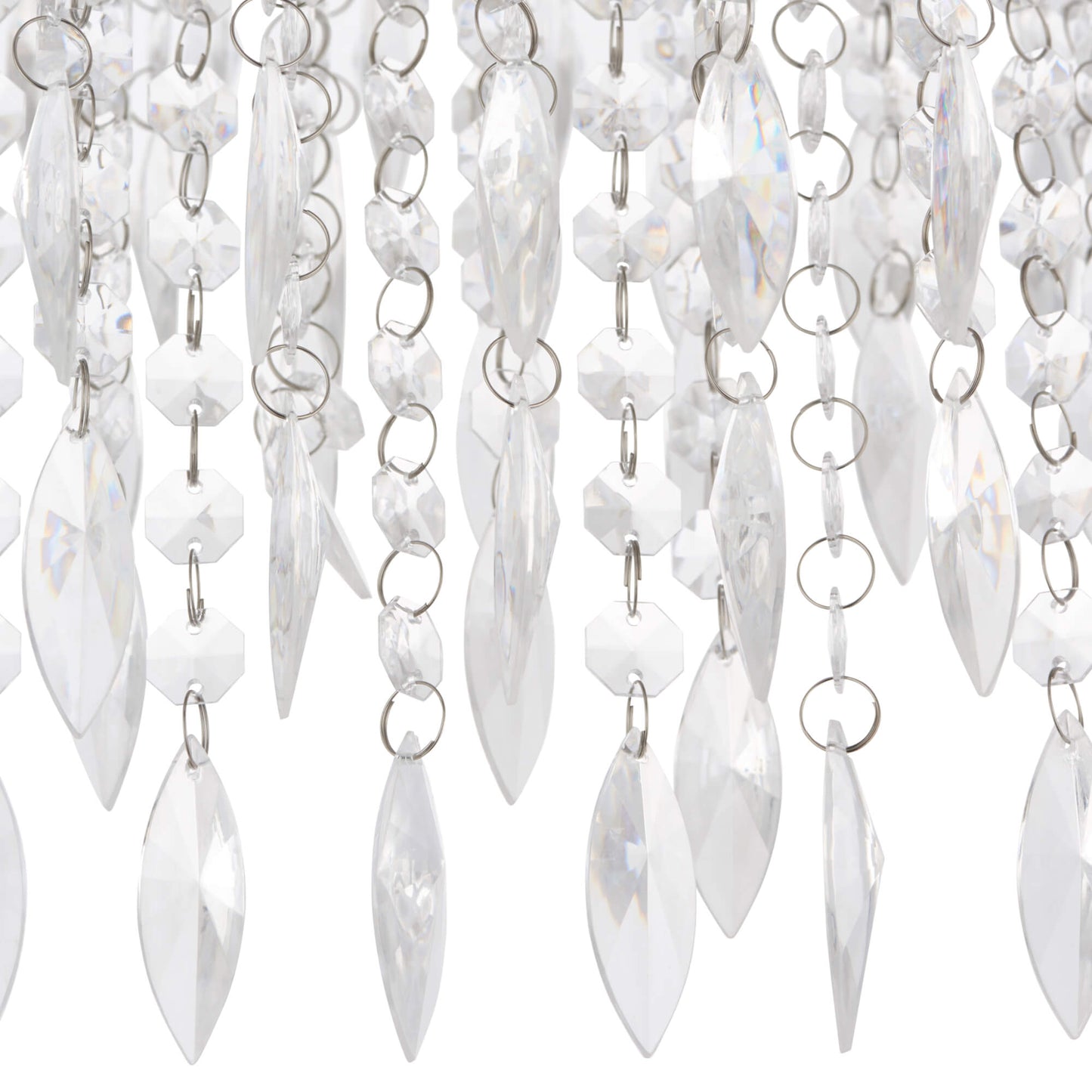 Winona Large Crystal Flush Ceiling Light