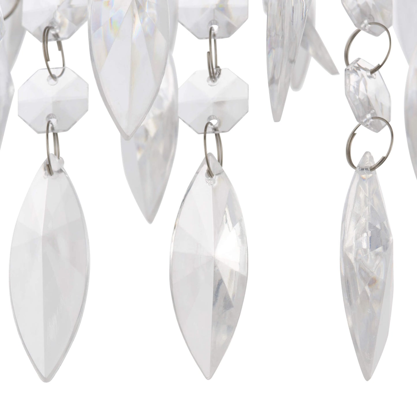 Winona Large Crystal Flush Ceiling Light