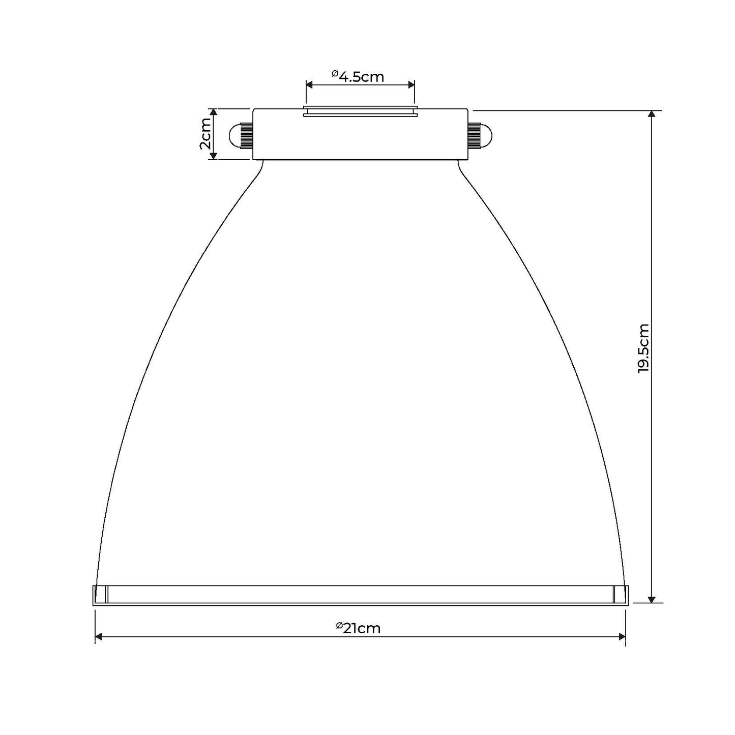 Brunswick Satin Nickel and Clear Glass Easy-Fit Pendant Shade