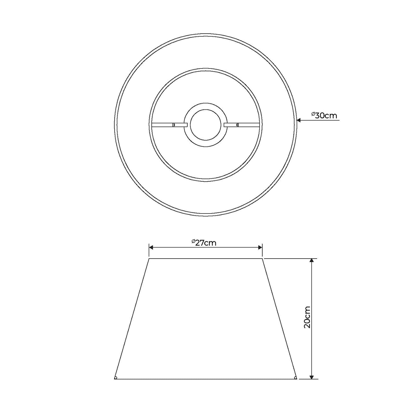 Hamish Sepia Printed Shade