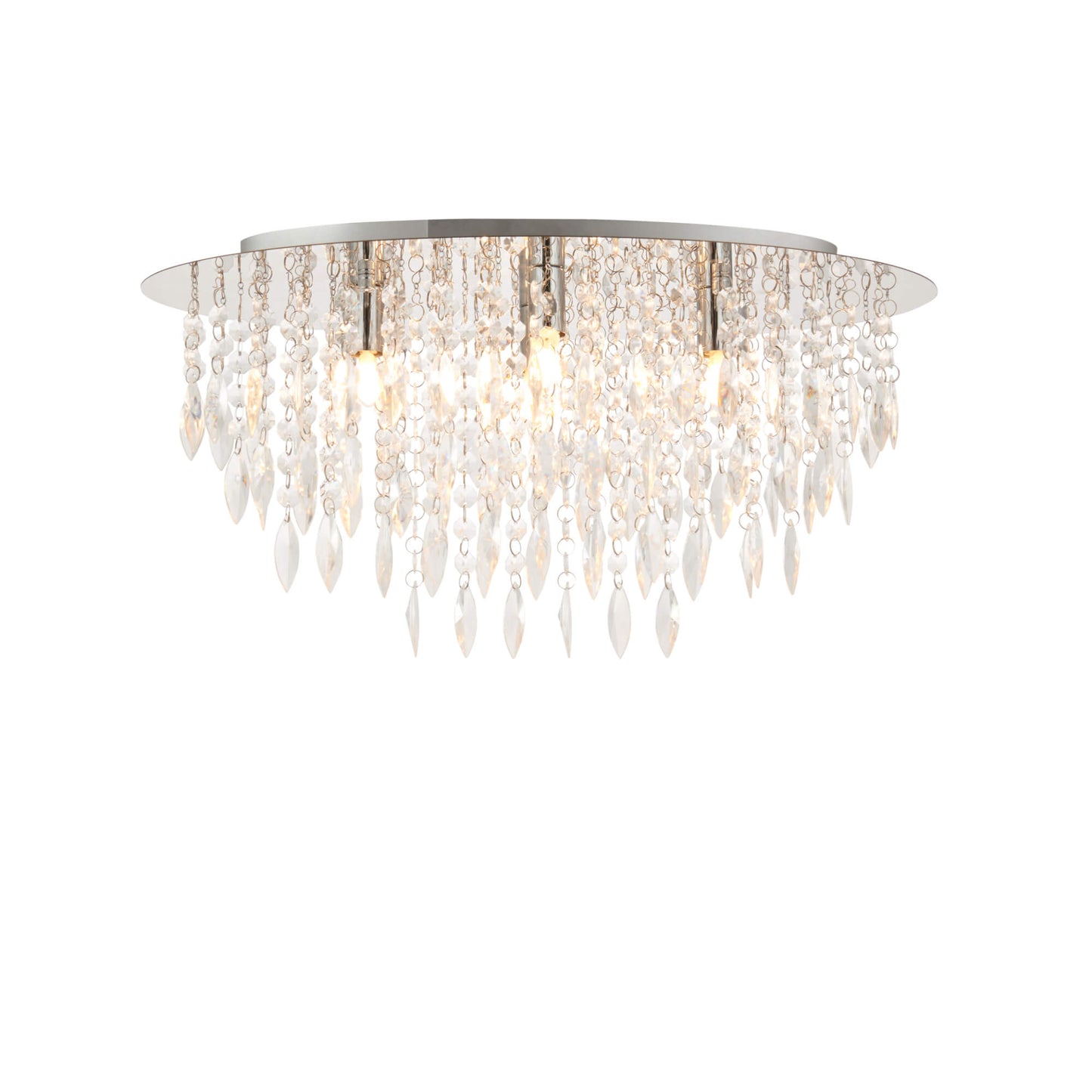 Winona Small Crystal Flush Ceiling Light