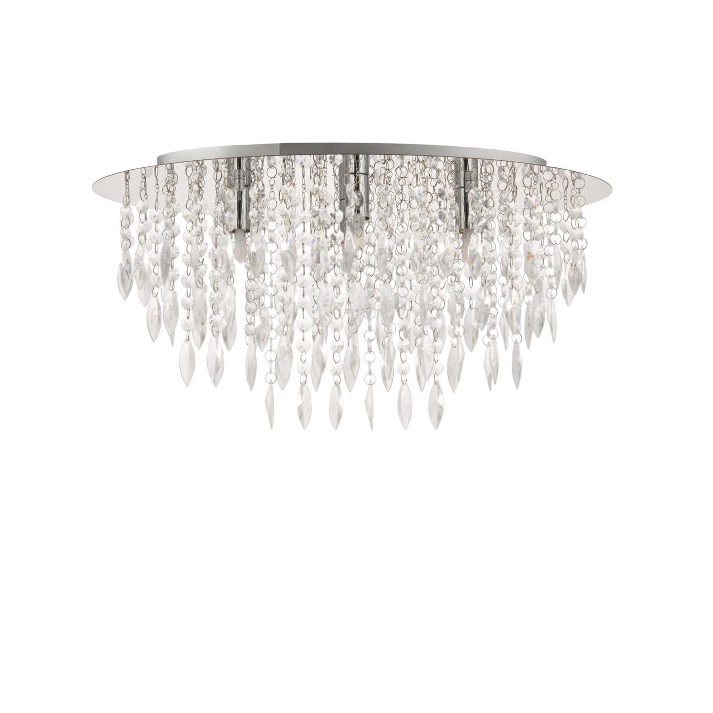 Winona Small Crystal Flush Ceiling Light