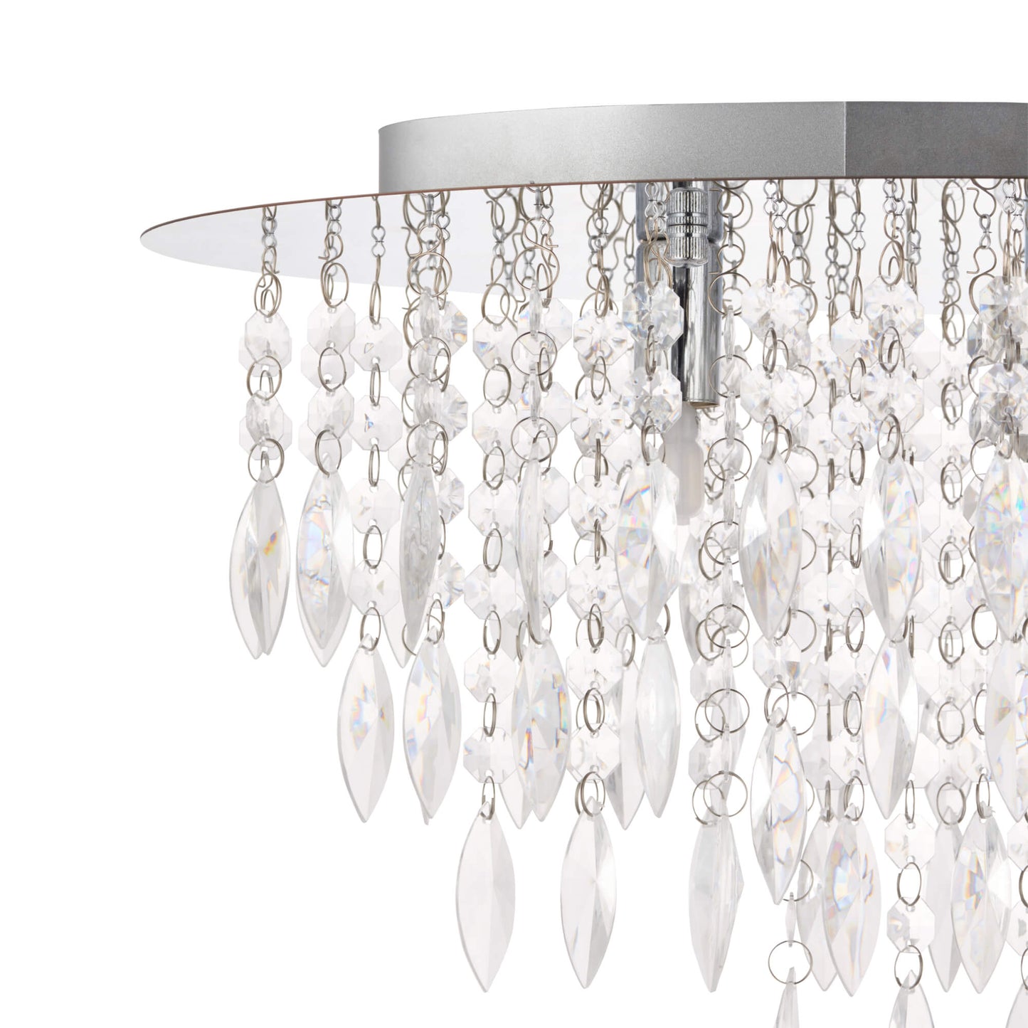 Winona Small Crystal Flush Ceiling Light