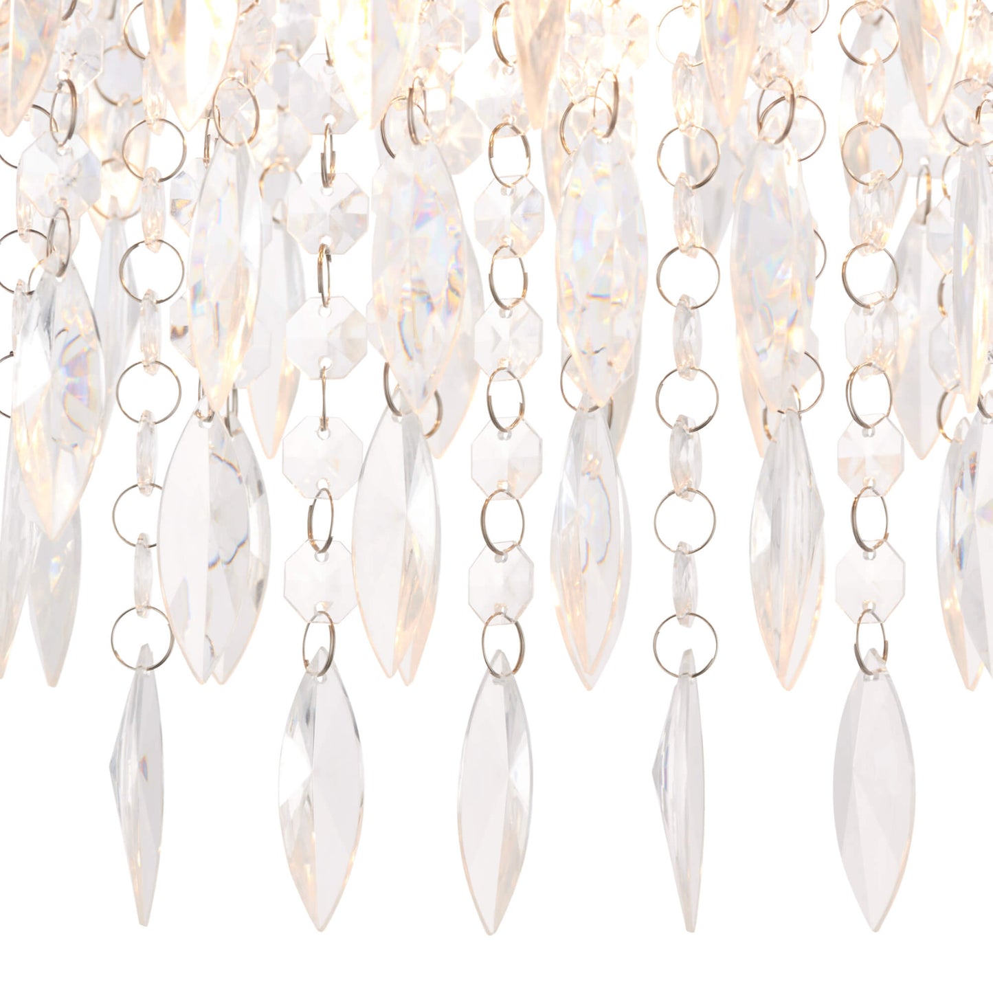 Winona Small Crystal Flush Ceiling Light